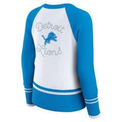 Detroit Lions WEAR by Erin Andrews Women's Colorblock Raglan Sweater | NFL Hot