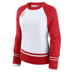 Atlanta Falcons WEAR by Erin Andrews Women's Colorblock Raglan Sweater | NFL Online