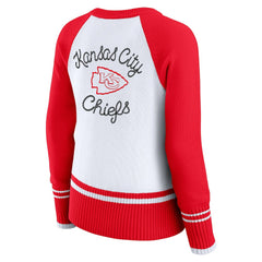 Kansas City Chiefs WEAR by Erin Andrews Women's Colorblock Raglan Sweater | NFL Near me