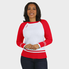 Kansas City Chiefs WEAR by Erin Andrews Women's Colorblock Raglan Sweater | NFL Near me