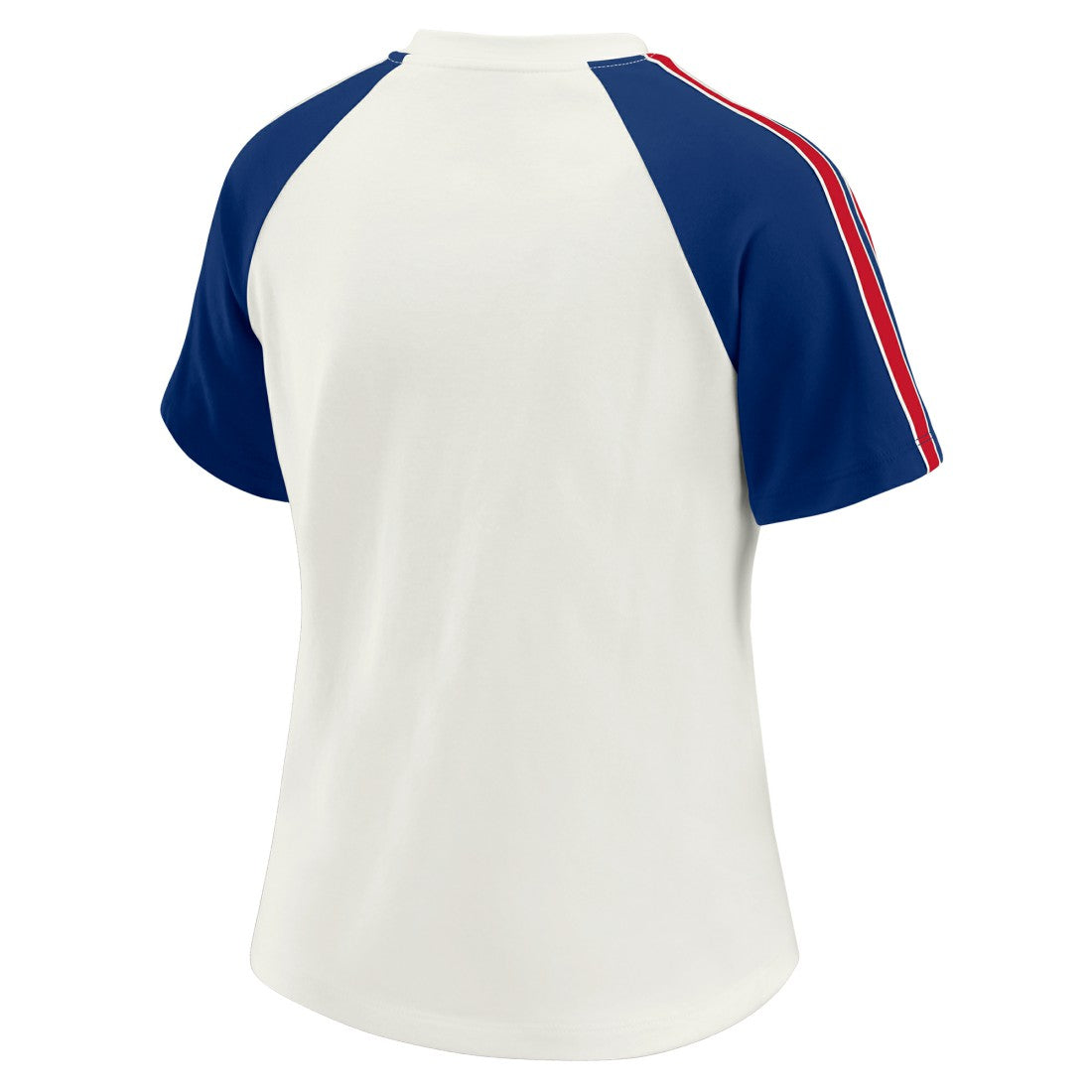 New York Giants WEAR by Erin Andrews Women's Sleeve Stripe Distressed Raglan T-Shirt | NFL Near me