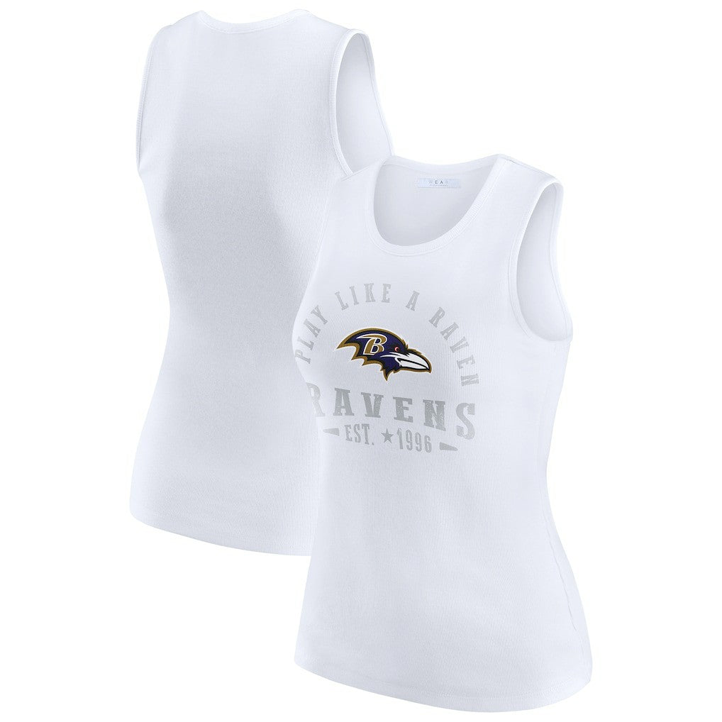 Baltimore Ravens WEAR by Erin Andrews Women's Ribbed Graphic Tank Top | NFL On sale