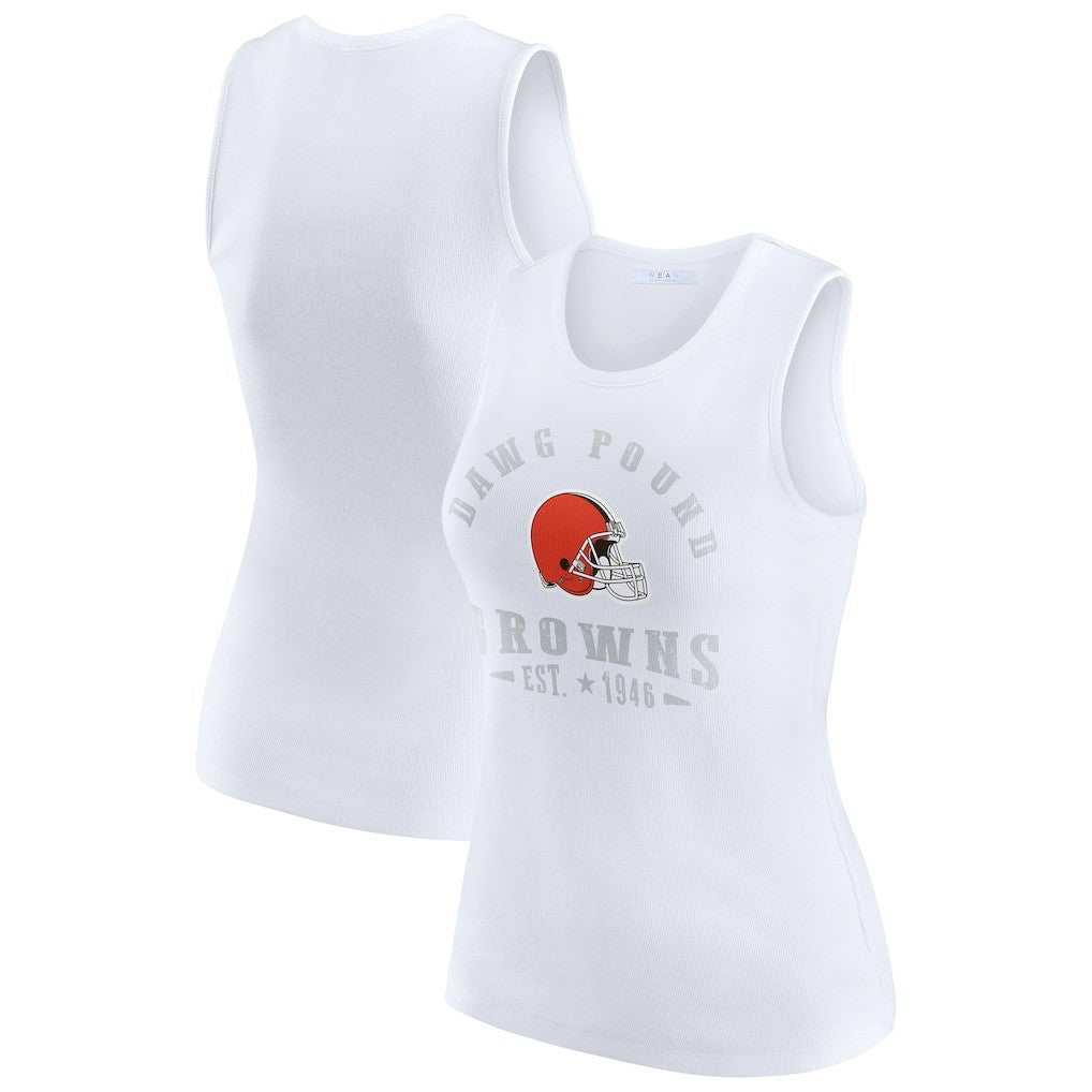 Cleveland Browns WEAR by Erin Andrews Women's Ribbed Graphic Tank Top | NFL On sale