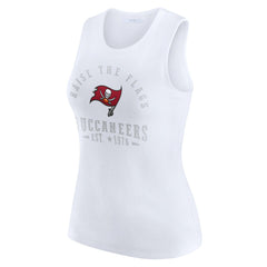 Tampa Bay Buccaneers WEAR by Erin Andrews Women's Ribbed Graphic Tank Top | NFL New
