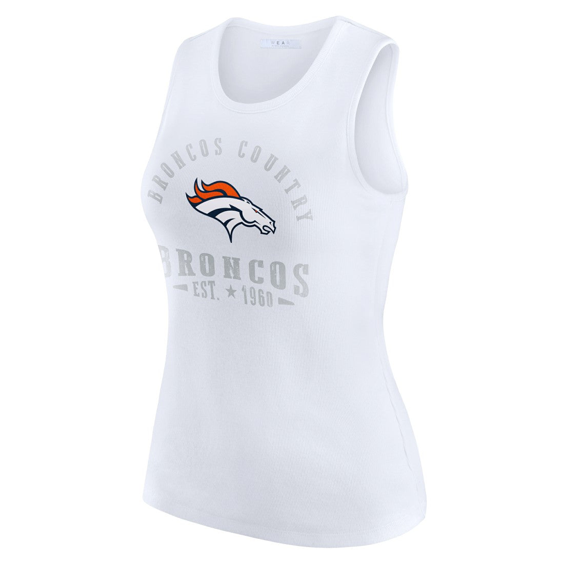 Denver Broncos WEAR by Erin Andrews Women's Ribbed Graphic Tank Top | NFL New