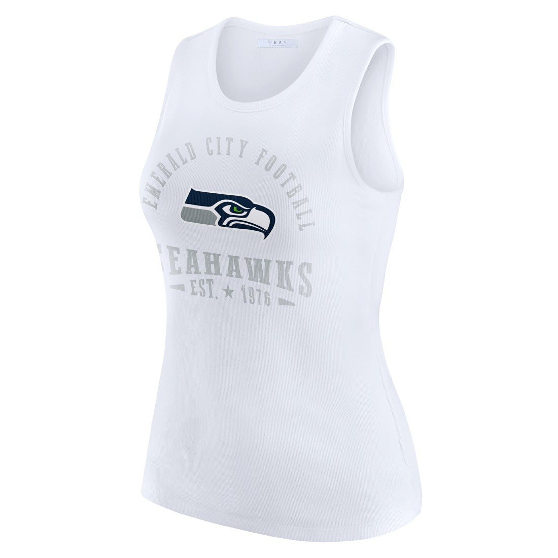 Seattle Seahawks WEAR by Erin Andrews Women's Ribbed Graphic Tank Top | NFL Online