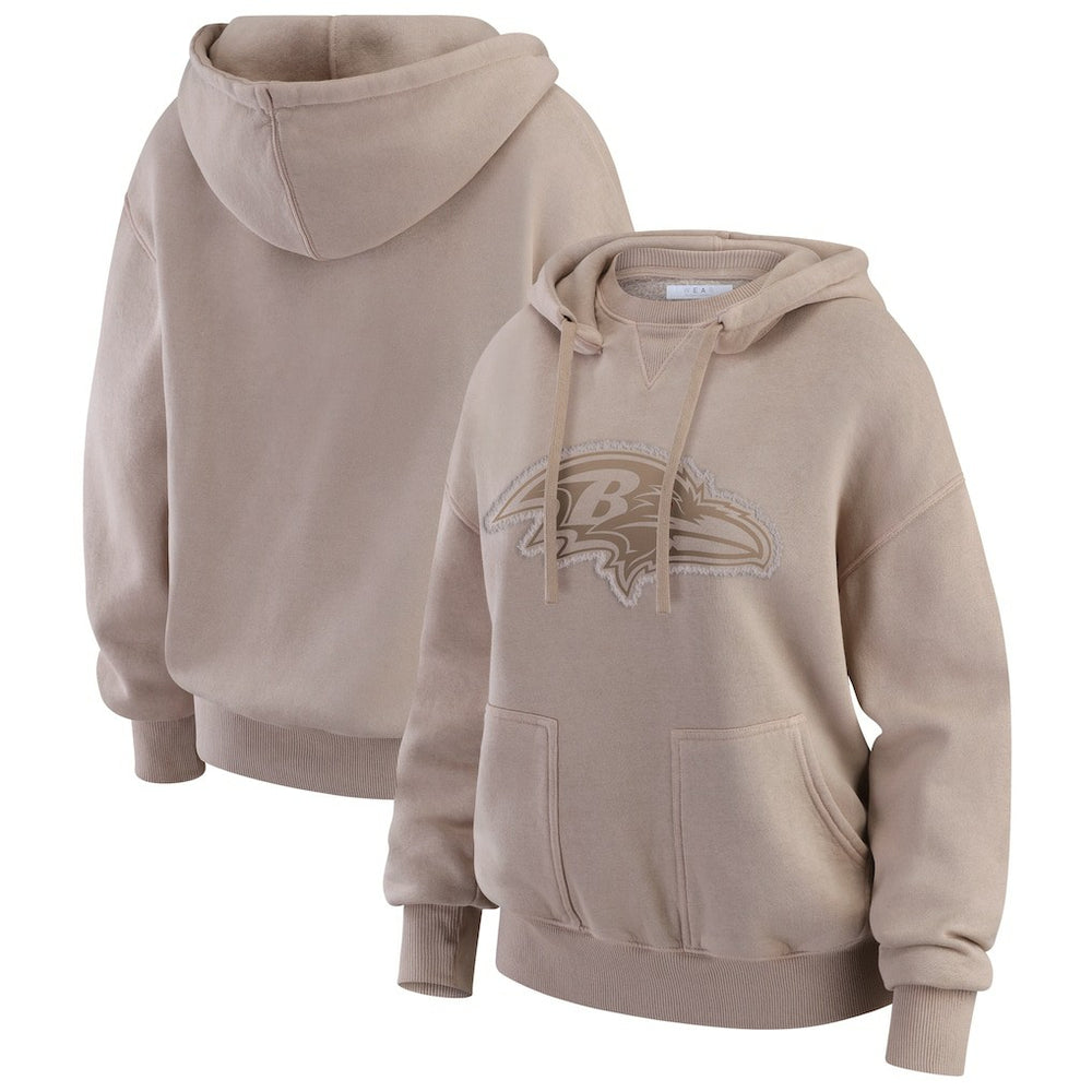 Baltimore Ravens WEAR by Erin Andrews Women's Washed Pullover Crewdie | NFL New