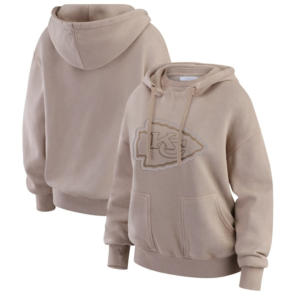 Kansas City Chiefs WEAR by Erin Andrews Women's Washed Pullover Crewdie | NFL Sale