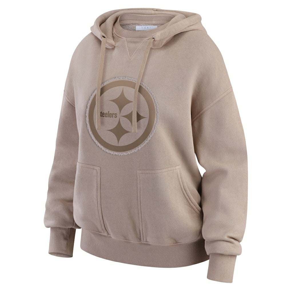 Pittsburgh Steelers WEAR by Erin Andrews Women's Washed Pullover Crewdie | NFL On sale