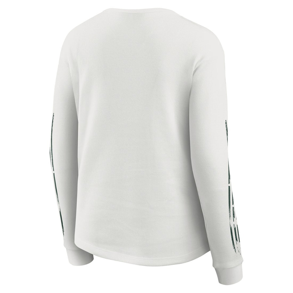 Green Bay Packers WEAR by Erin Andrews Women's Graphic Waffle Long-Sleeve T-Shirt | NFL New