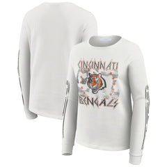 Cincinnati Bengals WEAR by Erin Andrews Women's Graphic Waffle Long-Sleeve T-Shirt | NFL On sale