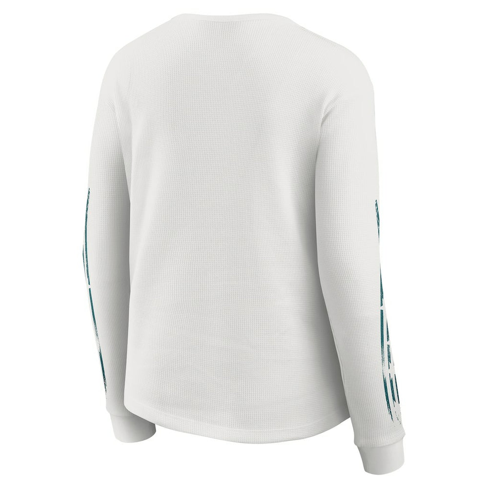Philadelphia Eagles WEAR by Erin Andrews Women's Graphic Waffle Long-Sleeve T-Shirt | NFL Hot