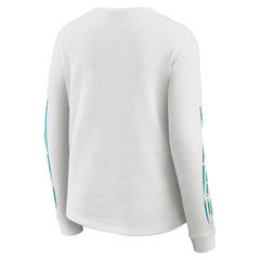 Miami Dolphins WEAR by Erin Andrews Women's Graphic Waffle Long-Sleeve T-Shirt | NFL Online
