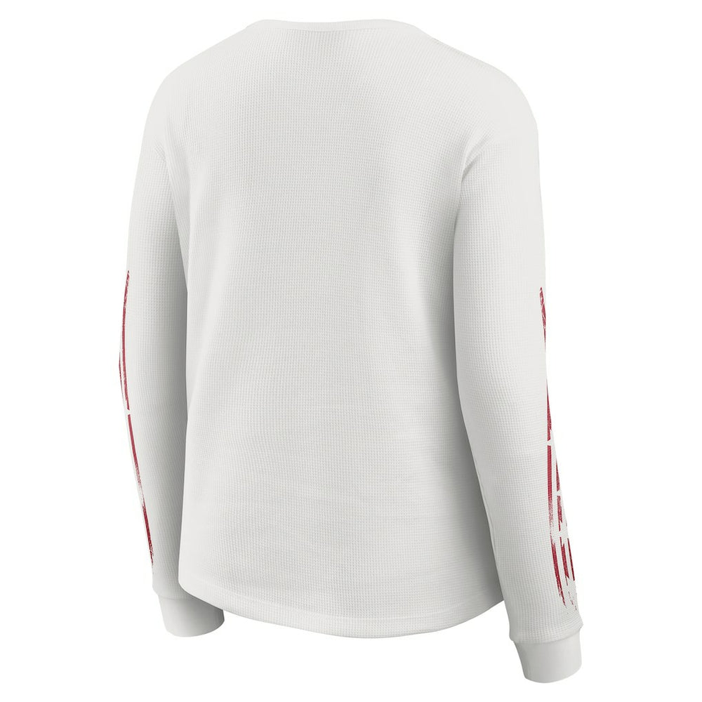 San Francisco 49ers WEAR by Erin Andrews Women's Graphic Waffle Long-Sleeve T-Shirt | NFL Outlet