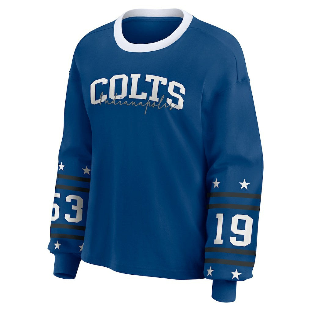 Indianapolis Colts WEAR by Erin Andrews Women's Sport Long-Sleeve T-Shirt | NFL Sale
