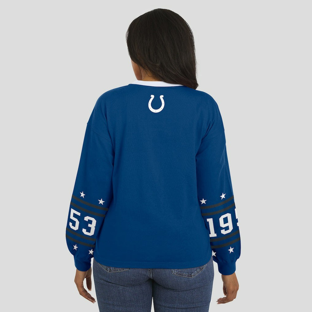 Indianapolis Colts WEAR by Erin Andrews Women's Sport Long-Sleeve T-Shirt | NFL Sale