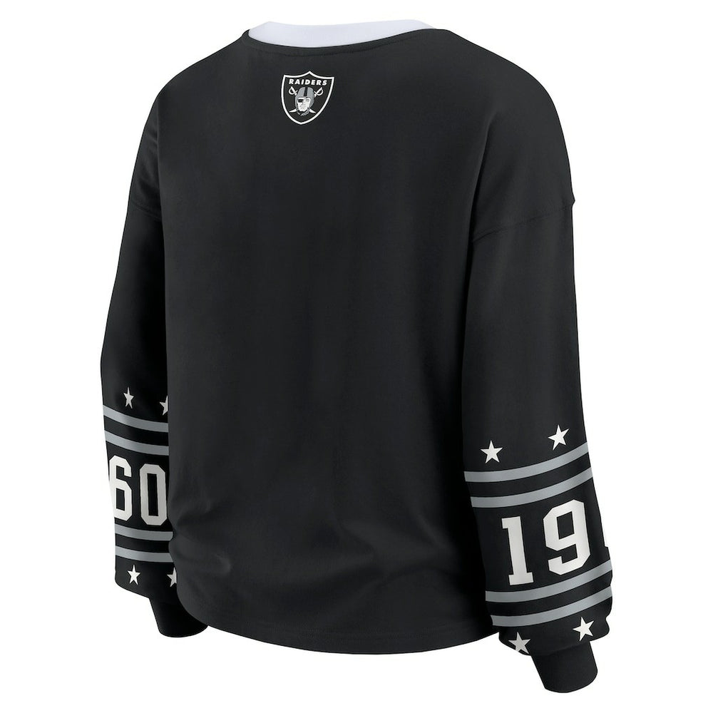 Las Vegas Raiders WEAR by Erin Andrews Women's Sport Long-Sleeve T-Shirt | NFL Hot