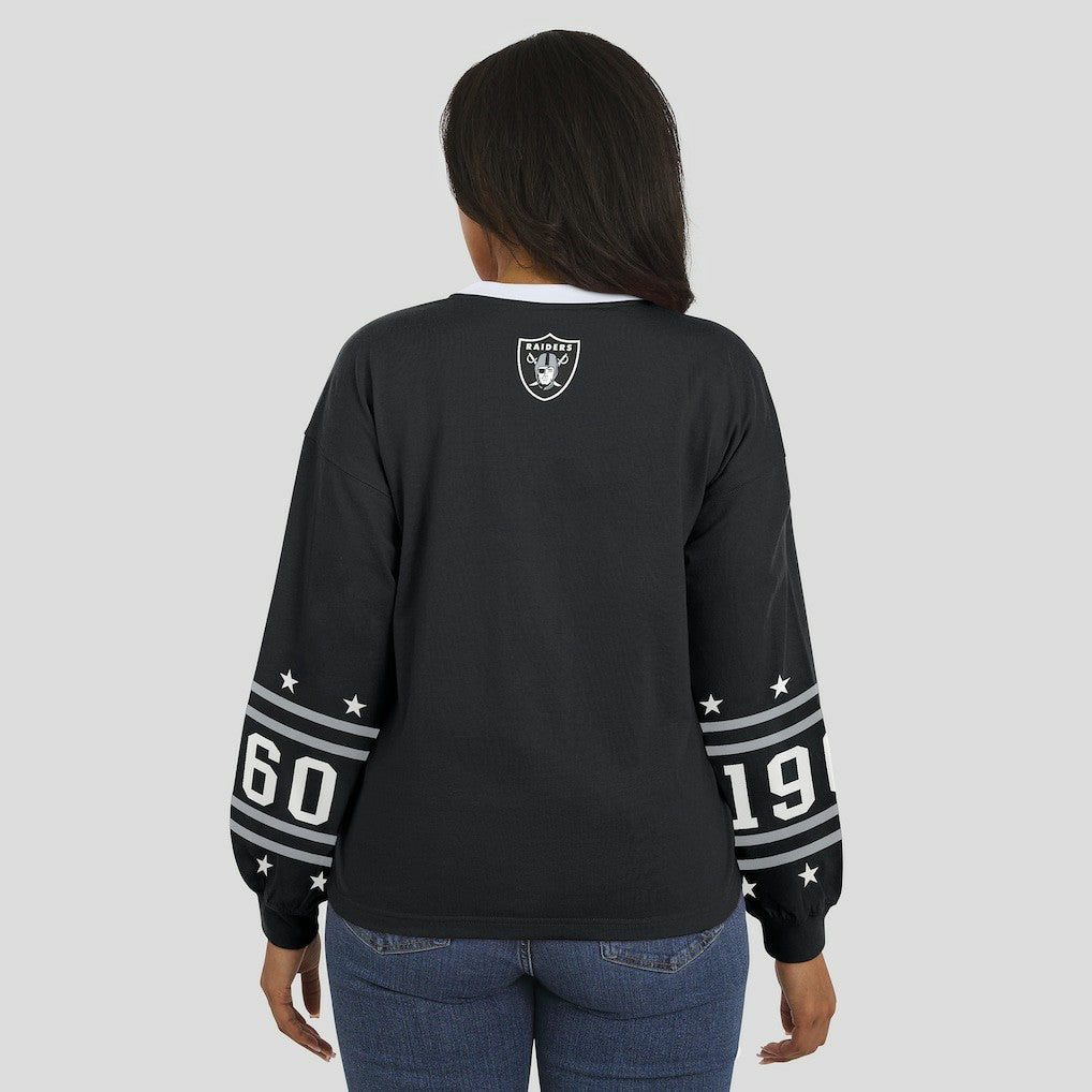 Las Vegas Raiders WEAR by Erin Andrews Women's Sport Long-Sleeve T-Shirt | NFL Hot