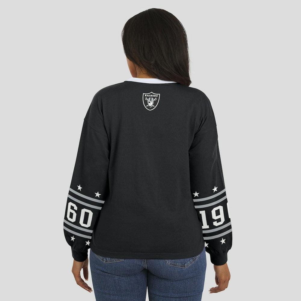 Las Vegas Raiders WEAR by Erin Andrews Women's Sport Long-Sleeve T-Shirt | NFL Hot