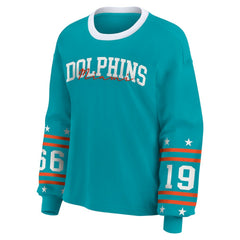 Miami Dolphins WEAR by Erin Andrews Women's Sport Long-Sleeve T-Shirt | NFL US