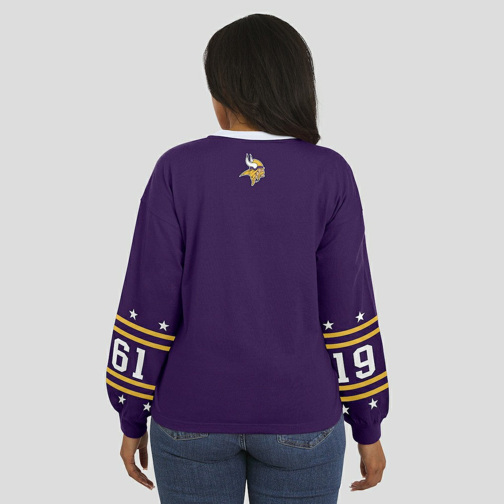 Minnesota Vikings WEAR by Erin Andrews Women's Sport Long-Sleeve T-Shirt | NFL Discount