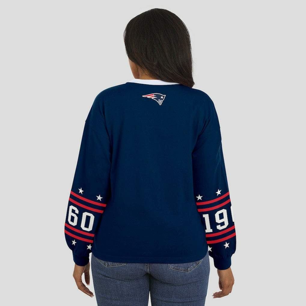 New England Patriots WEAR by Erin Andrews Women's Sport Long-Sleeve T-Shirt | NFL Online