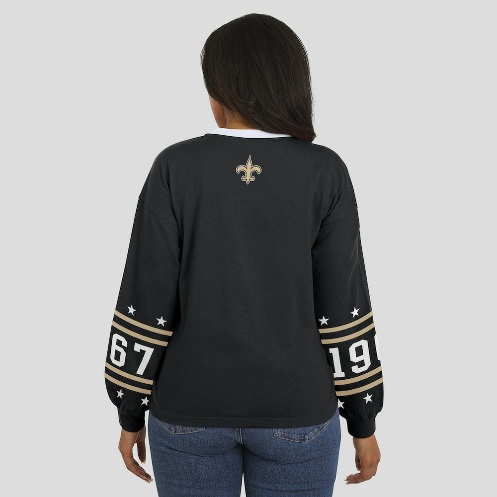 New Orleans Saints WEAR by Erin Andrews Women's Sport Long-Sleeve T-Shirt | NFL Near me