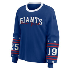 New York Giants WEAR by Erin Andrews Women's Sport Long-Sleeve T-Shirt | NFL Sale