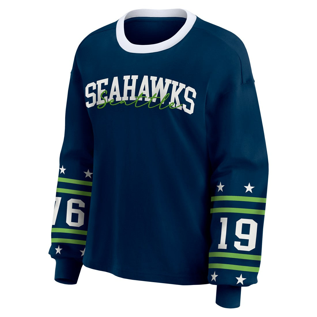 Seattle Seahawks WEAR by Erin Andrews Women's Sport Long-Sleeve T-Shirt | NFL Discount
