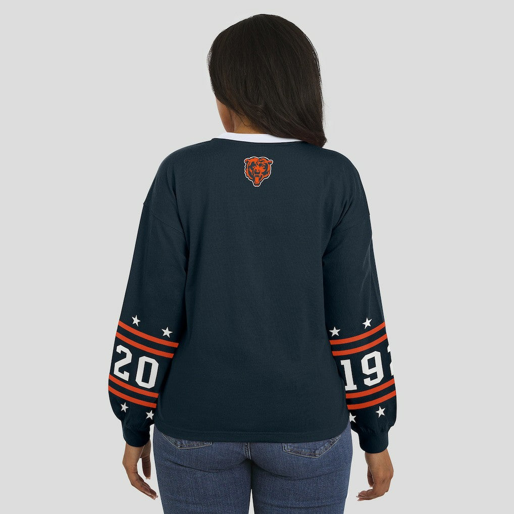 Chicago Bears WEAR by Erin Andrews Women's Sport Long-Sleeve T-Shirt | NFL Sale