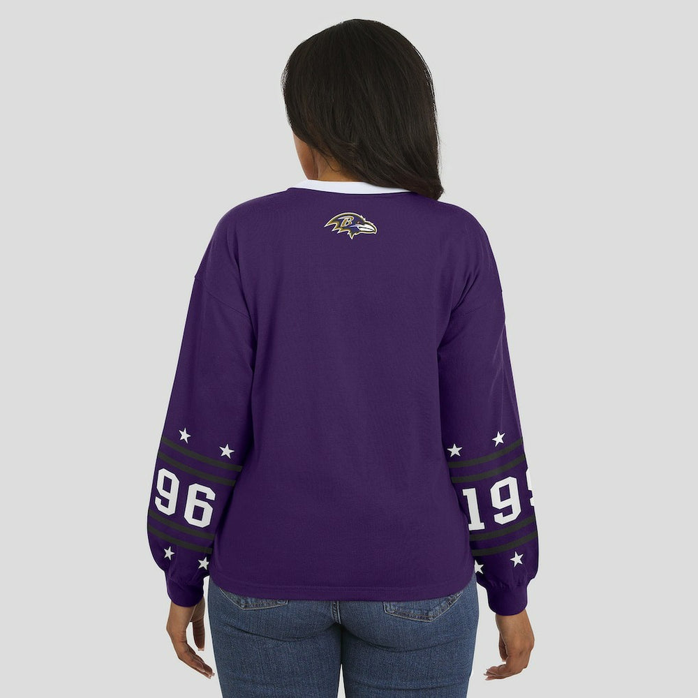 Baltimore Ravens WEAR by Erin Andrews Women's Sport Long-Sleeve T-Shirt | NFL US
