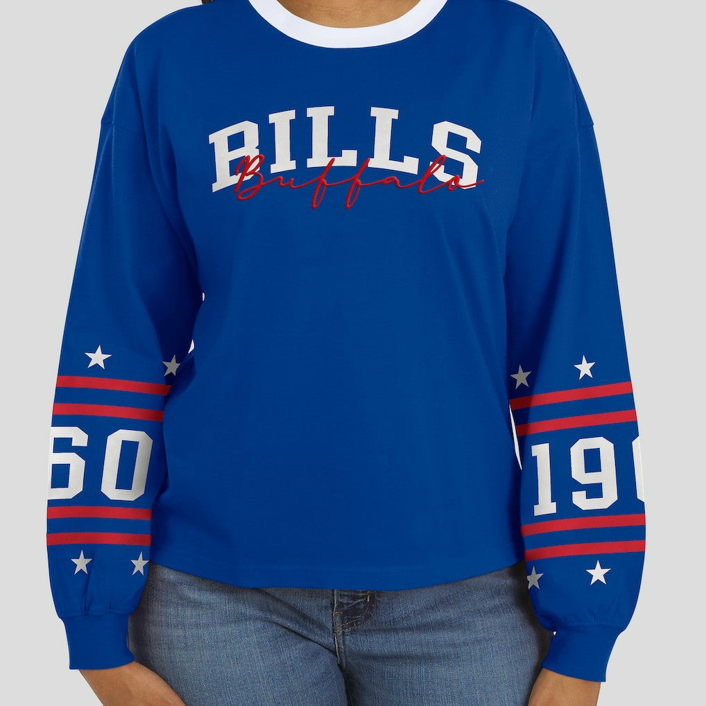 Buffalo Bills WEAR by Erin Andrews Women's Sport Long-Sleeve T-Shirt | NFL Discount
