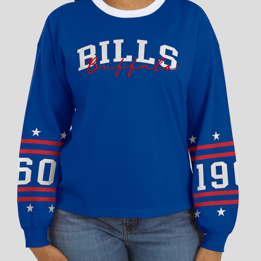 Buffalo Bills WEAR by Erin Andrews Women's Sport Long-Sleeve T-Shirt | NFL Discount