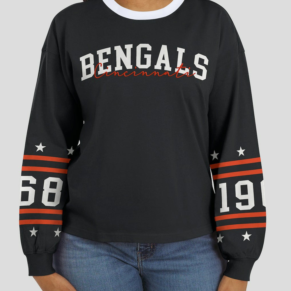 Cincinnati Bengals WEAR by Erin Andrews Women's Sport Long-Sleeve T-Shirt | NFL US