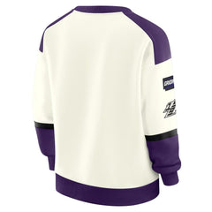 Baltimore Ravens WEAR by Erin Andrews Women's Racing Crew V-Neck Sweatshirt | NFL Near me