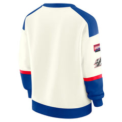 Buffalo Bills WEAR by Erin Andrews Women's Racing Crew V-Neck Sweatshirt | NFL Outlet