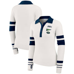 Seattle Seahawks WEAR by Erin Andrews Women's Ribbed Henley Polo Sweater | NFL Near me