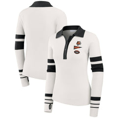 Cincinnati Bengals WEAR by Erin Andrews Women's Ribbed Henley Polo Sweater | NFL Near me