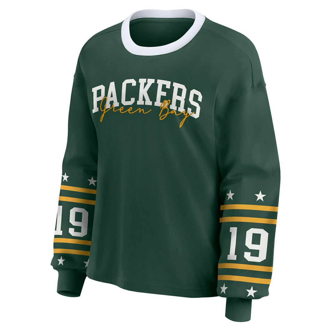 Green Bay Packers WEAR by Erin Andrews Women's Plus Size Sport Long-Sleeve T-Shirt | NFL Outlet