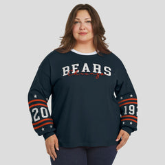 Chicago Bears WEAR by Erin Andrews Women's Plus Size Sport Long-Sleeve T-Shirt | NFL Outlet