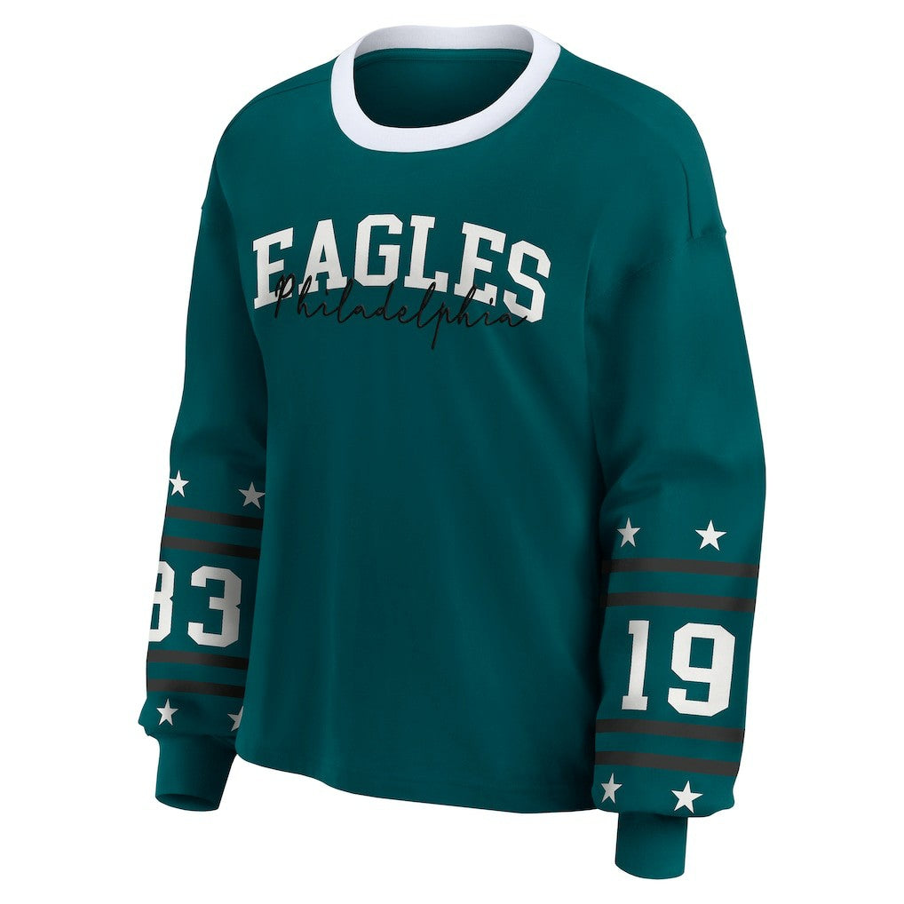 Philadelphia Eagles WEAR by Erin Andrews Women's Plus Size Sport Long-Sleeve T-Shirt | NFL Near me