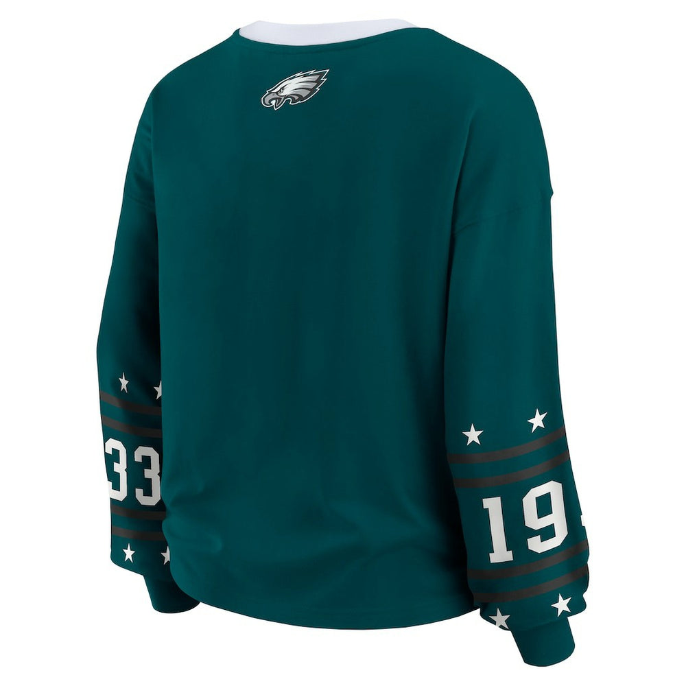Philadelphia Eagles WEAR by Erin Andrews Women's Plus Size Sport Long-Sleeve T-Shirt | NFL Near me