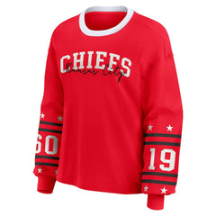 Kansas City Chiefs WEAR by Erin Andrews Women's Plus Size Sport Long-Sleeve T-Shirt | NFL New