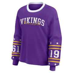 Minnesota Vikings WEAR by Erin Andrews Women's Plus Size Sport Long-Sleeve T-Shirt | NFL Near me