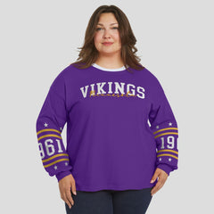 Minnesota Vikings WEAR by Erin Andrews Women's Plus Size Sport Long-Sleeve T-Shirt | NFL Near me