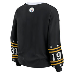 Pittsburgh Steelers WEAR by Erin Andrews Women's Plus Size Sport Long-Sleeve T-Shirt | NFL On sale