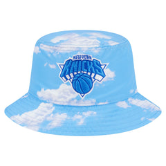 Black/Light Blue New York Knicks Summer Sun and Storm Reversible Bucket Hat | NBA