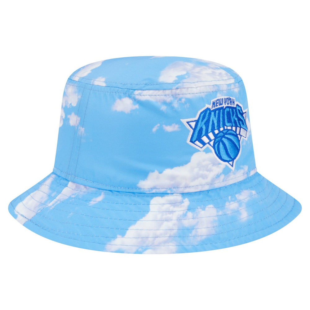 Black/Light Blue New York Knicks Summer Sun and Storm Reversible Bucket Hat | NBA