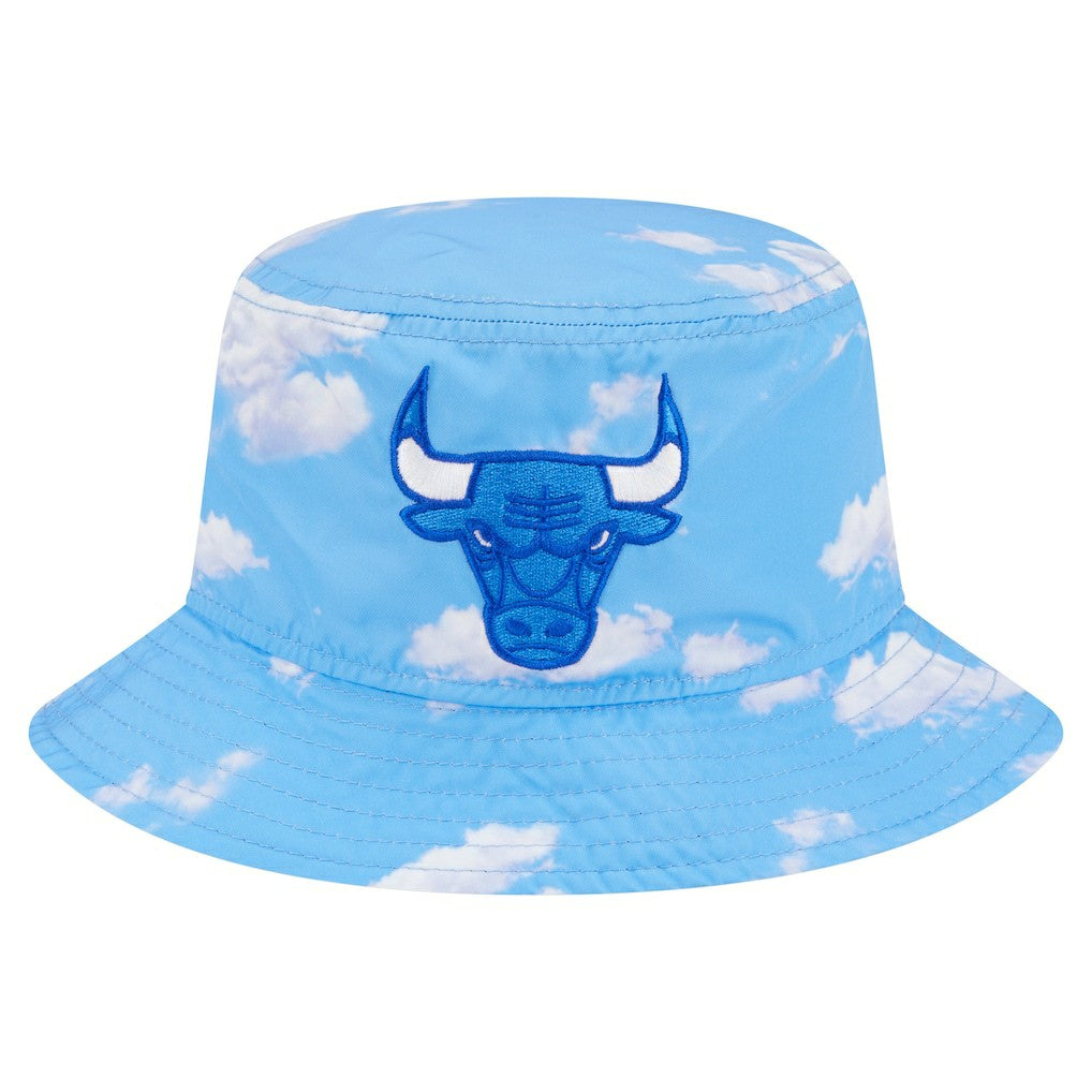 Black/Light Blue Chicago Bulls Summer Sun and Storm Reversible Bucket Hat | NBA