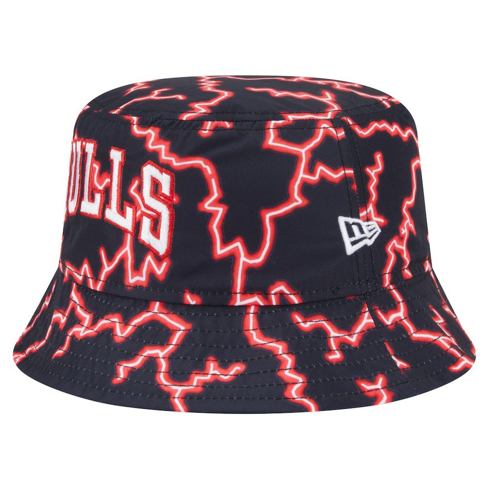 Black/Light Blue Chicago Bulls Summer Sun and Storm Reversible Bucket Hat | NBA